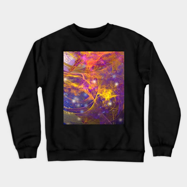 Deep space explosion Crewneck Sweatshirt by hereswendy